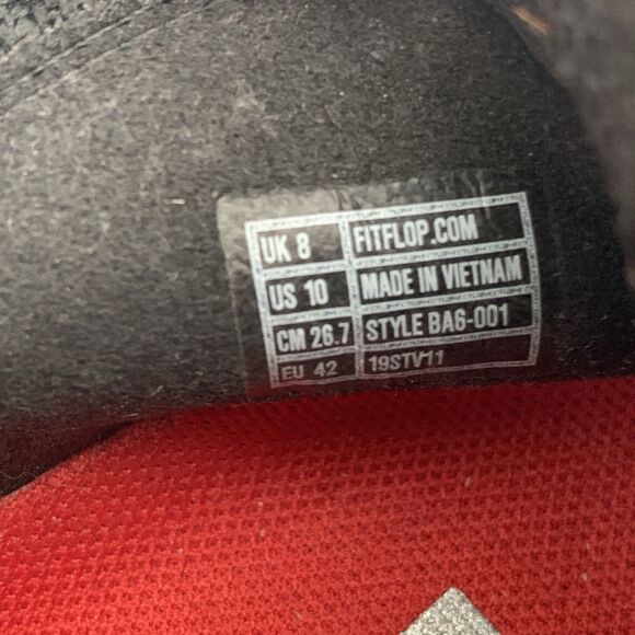 FitFlop Women’s Erin Mesh Slip On Sneakers Black and White Size 10 - Picture 13 of 16